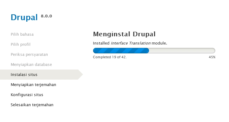 Instal Drupal 8 Panduan Instalasi Drupal 8