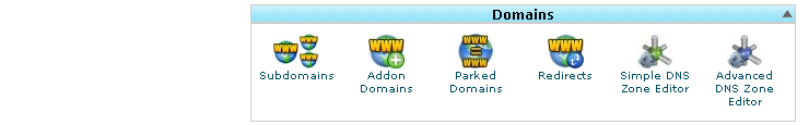 Menu Domain pada Cpanel