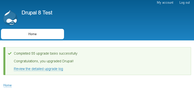 Hasil untuk Upgrade ke Drupal 8