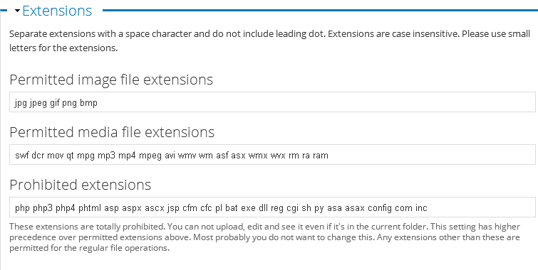 TinyBrowser: Extensions